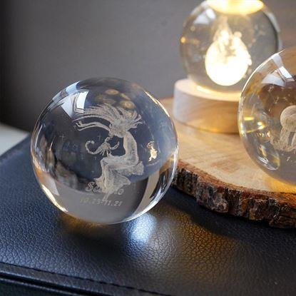 Obraz Świecąca kula LED znak zodiaku