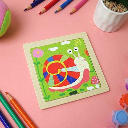 Obraz Drewniane puzzle dla dzieci