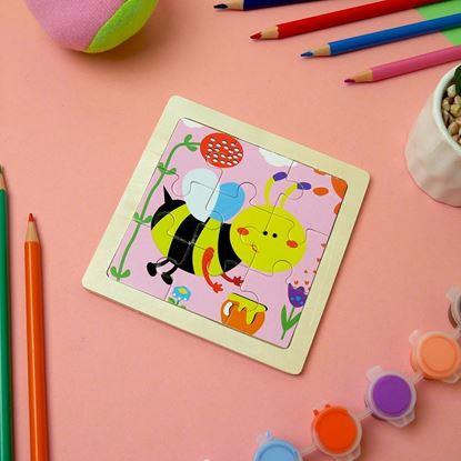 Obraz Drewniane puzzle dla dzieci