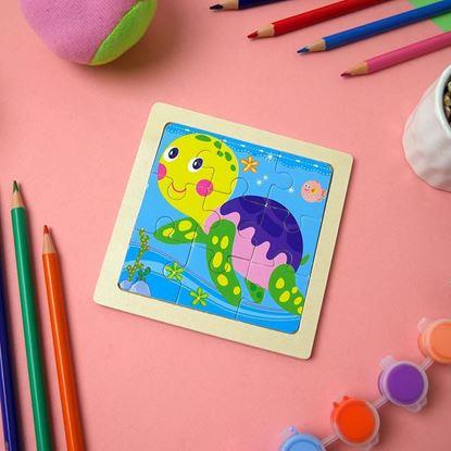 Obraz Drewniane puzzle dla dzieci