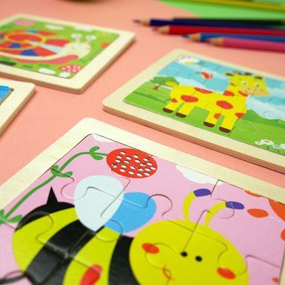 Obraz Drewniane puzzle dla dzieci