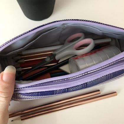 Obrazek z Piórnik/etui z odchylaną częścią - fioletowy