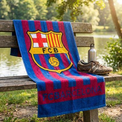 Obrazek z Ręcznik plażowy piłkarski - FC Barcelona
