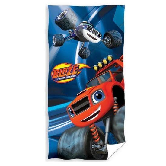 Obrazek z Ręcznik kąpielowy Blaze i Megamaszyny – Blaze i Darington, 70x140 cm